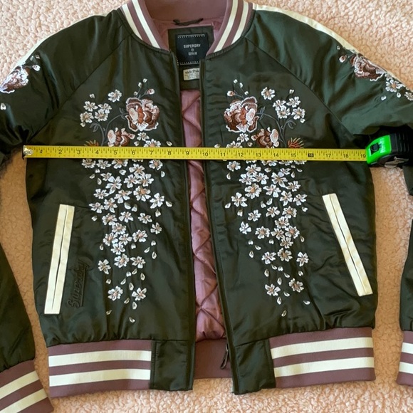 Superdry Suikajan Embroidered Bomber Jacket - Picture 7 of 9